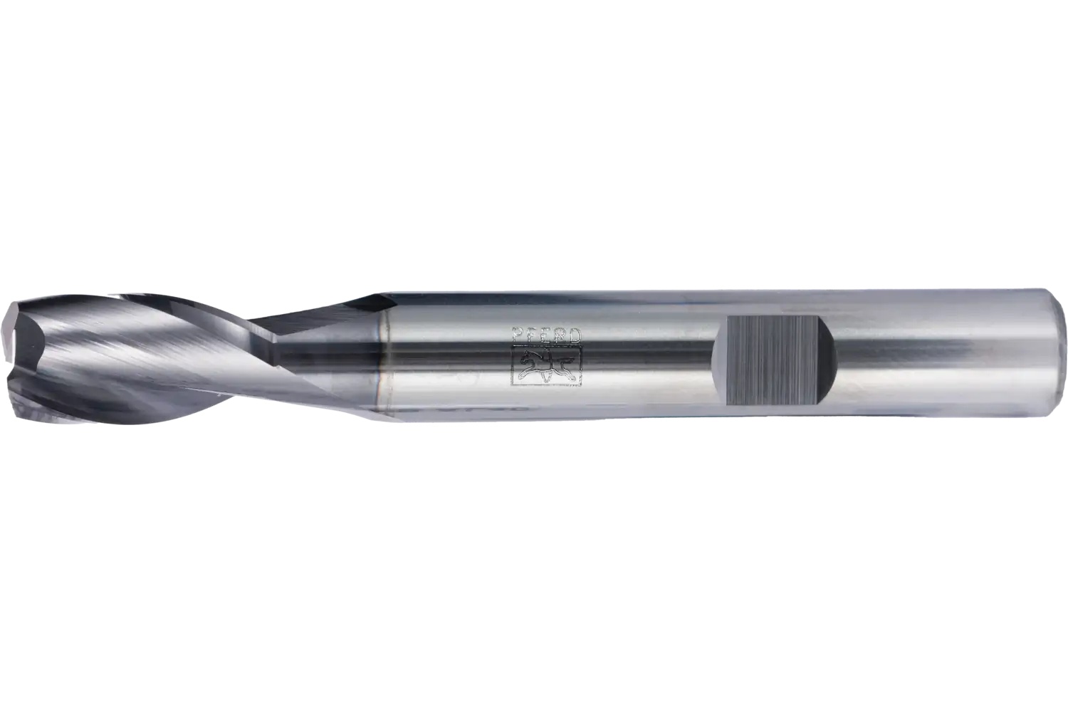 Picture of Pferd Square End Mill, 2 flutes, 5/16" Dia, 5/8" APMX, 2-1/2" OAL, Weldon shank